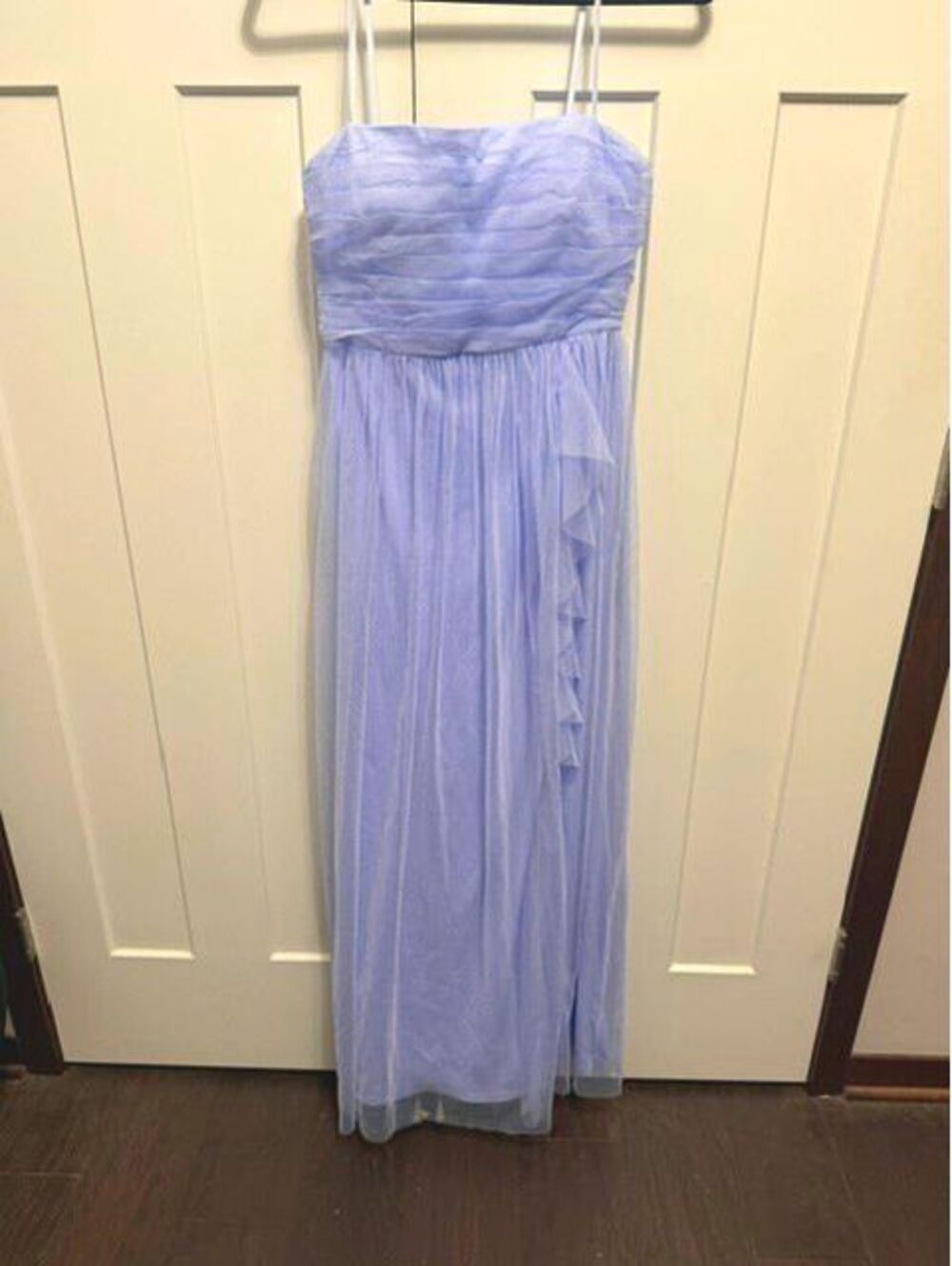 NWT Jump Apparel lilac chiffon maxi strapless dress size 11/12 Prom/formal